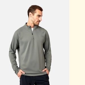 Rhone Session 1/4 Zip - Anchor Gray